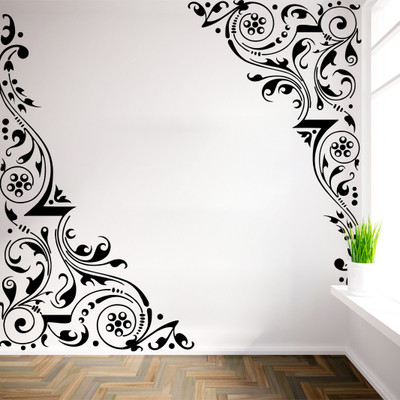 

wallskart Vinyl Sticker(Pack of 1), Black