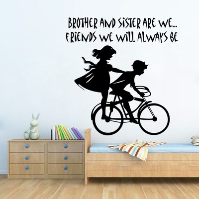 

wallskart Vinyl Sticker(Pack of 1), Black