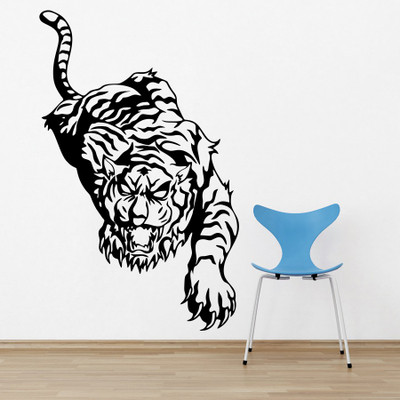 

wallskart Vinyl Sticker(Pack of 1), Black