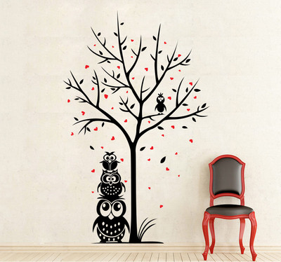 

wallskart Vinyl Sticker(Pack of 1), Black