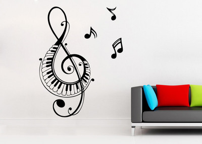 

wallskart Vinyl Sticker(Pack of 1), Black