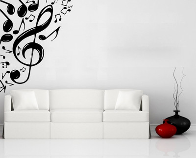 

wallskart Vinyl Sticker(Pack of 1), Black