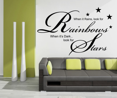 wallskart Vinyl Sticker(Pack of 1), Black