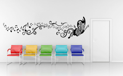 

wallskart Vinyl Sticker(Pack of 1), Black