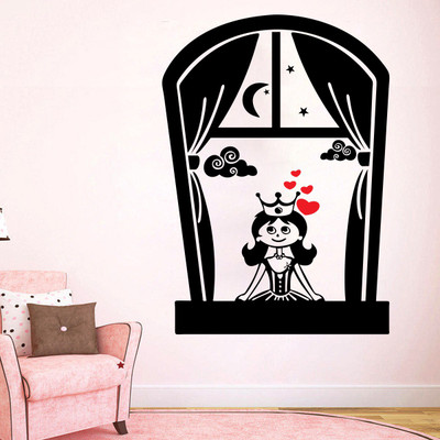 

wallskart Vinyl Sticker(Pack of 1), Black