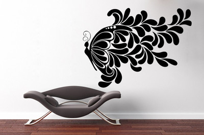 

wallskart Vinyl Sticker(Pack of 1), Black