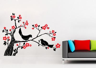 

wallskart Vinyl Sticker(Pack of 1), Black