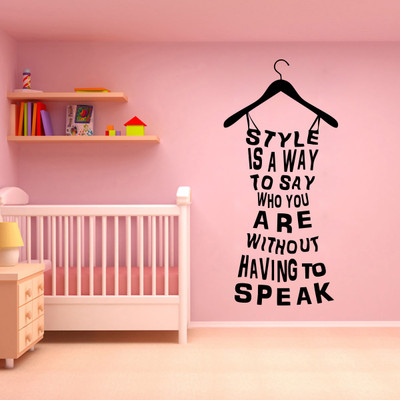 

wallskart Vinyl Sticker(Pack of 1), Black