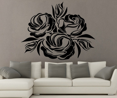 

wallskart Vinyl Sticker(Pack of 1), Black