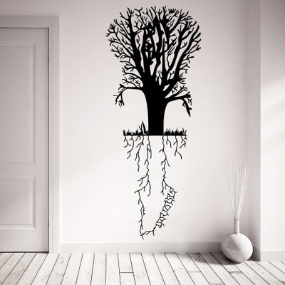 

wallskart Vinyl Sticker(Pack of 1), Black