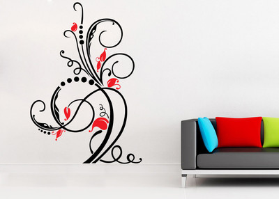 

wallskart Vinyl Sticker(Pack of 1), Black