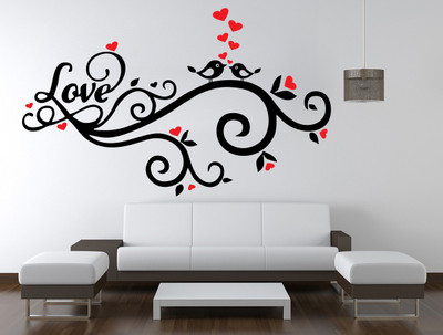 

wallskart Vinyl Sticker(Pack of 1), Black