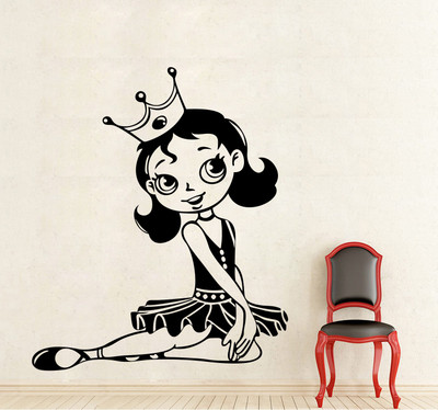 

wallskart Vinyl Sticker(Pack of 1), Black