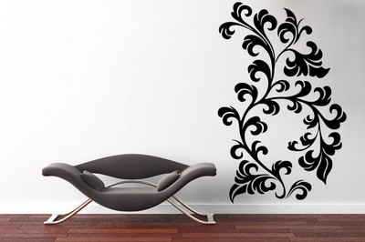 

wallskart Vinyl Sticker(Pack of 1), Black