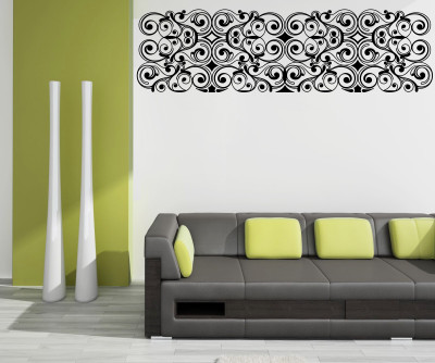 

wallskart Vinyl Sticker(Pack of 1), Black