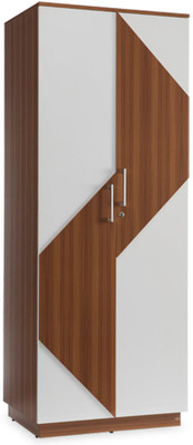 

Durian THOMAS-I/WD-2 Engineered Wood 2 Door Wardrobe(Finish Color - Teak/Frosty White)