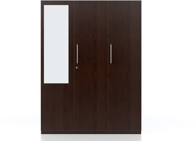 

Urban Ladder Domenico Engineered Wood 3 Door Wardrobe(Finish Color - Dark Oak, Mirror Included)