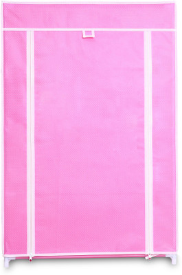 

birdy Micro Fiber Collapsible Wardrobe(Finish Color - pink)