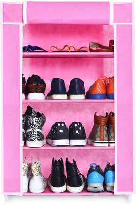

birdy Micro Fiber Collapsible Wardrobe(Finish Color - pink)