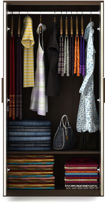 

Spacewood Yuva Engineered Wood 2 Door Wardrobe(Finish Color - Mol Acacia)