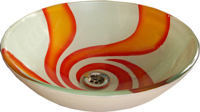 

Lucky Round Orange Awb08 Table Top Basin(Orange)