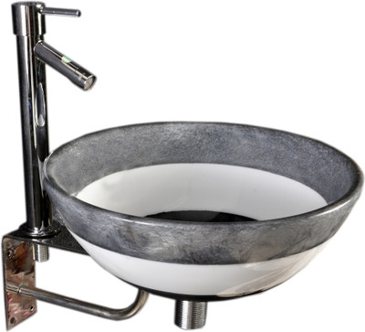

Lucky Round Painted Black SRR02 Table Top Basin(Round Painted Black)
