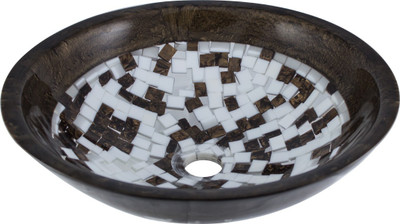 MonTero CHEX5 Table Top Basin(White, Brown)