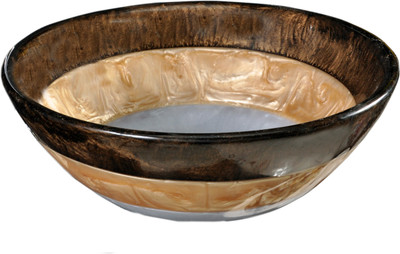 

Lucky Round Painted Golden Purple NRR16 Table Top Basin(Round Painted Golden Purple)