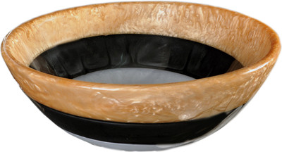 

Lucky Round Painted Golden Black NRR07 Table Top Basin(Round Painted Golden Black)