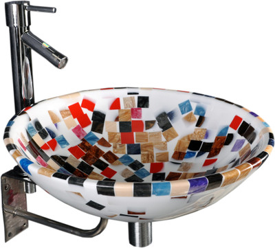 

Lucky White Broken Pattern SWM01 Table Top Basin(White Broken Pattern)