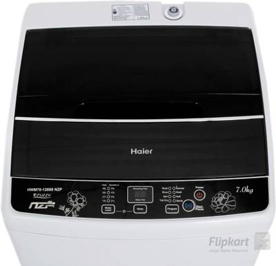Haier 7 kg Fully Automatic Top Load Washing Machine Grey