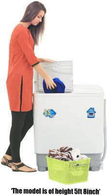 Midea 6.5 kg Semi Automatic Top Load Washing Machine (MWMSA065M02) 