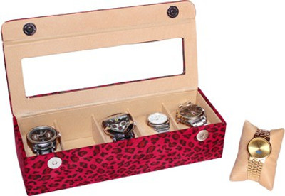 

Essart Case 19 Watch Box(Pink, Holds 5 Watches)