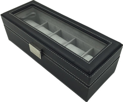 

Knott Case Watch Box(Black, Holds 5 Watches)