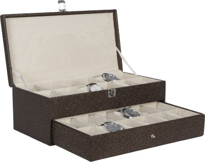 Hardcraft Dany-04 Watch Box(Brown, Holds 24 Watches)   Watches  (Hardcraft)
