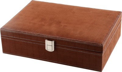 A&E Brown 10 Tie & Watch Box(Brown, Holds 10 Watches)   Watches  (A&E)