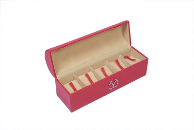 Ystore YWB15DRD Watch Box(Red, Holds 5 Watches)   Watches  (Ystore)