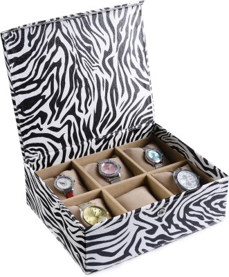 Eco-Leatherette Handcrafted Watch Box(Multicolor, Holds 6 Watches)   Watches  (Eco-Leatherette)