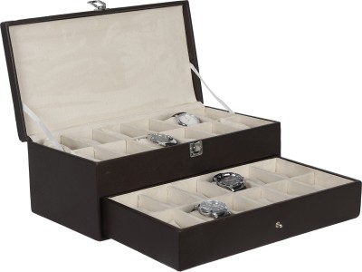 Hardcraft Dany-02 Watch Box(Brown, Holds 24 Watches)   Watches  (Hardcraft)