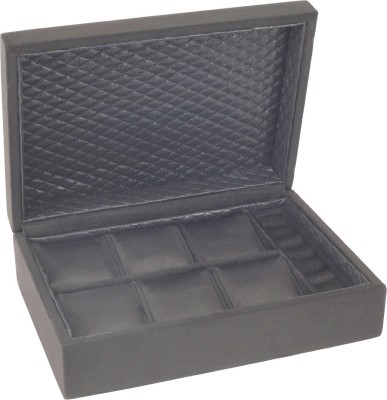 D'SIGNER JWELLERY BLK Watch Box(Black, Holds 6 Watches)   Watches  (D'signer)