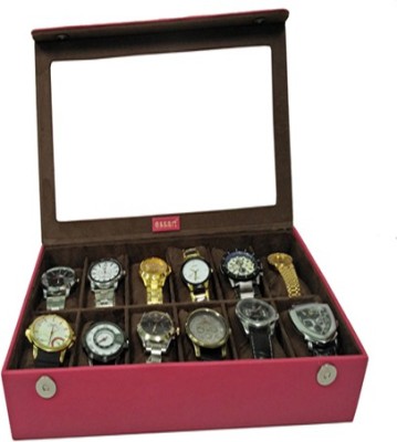 Essart Case 1 Watch Box(Pink, Holds 12 Watches)   Watches  (Essart)