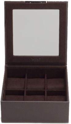 WOLF 3096.06 Watch Box(Brown, Holds 6 Watches)   Watches  (Wolf)