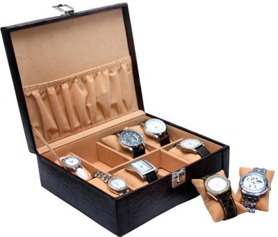 Borse BORSE SPACE TO KEEP WATCHES Watch Box(Brown, Holds 8 Watches)   Watches  (Borse)