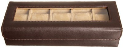 Essart Protection Cases for watches Watch Box(Dark Brown, Holds 5 Watches)   Watches  (Essart)