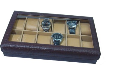 Essart Watch Box(Brown, Holds 12 Watches)   Watches  (Essart)