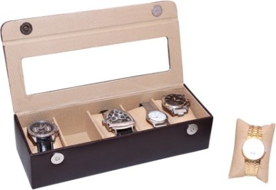 Essart Case 11 Watch Box(Dark Brown, Holds 5 Watches)   Watches  (Essart)