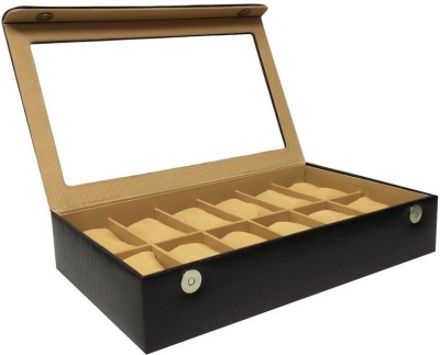Valley Brand Protection Luxry Cases Watch Box(Black, Holds 12 Watches)   Watches  (Valley)