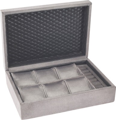 D'SIGNER JEWELLERY GREY Watch Box(GREY, Holds 6 Watches)   Watches  (D'signer)