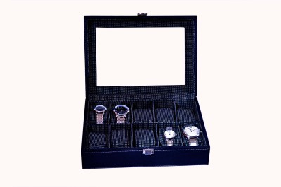 a&e 10 Watch Box(Black, Holds 10 Watches)   Watches  (A&E)