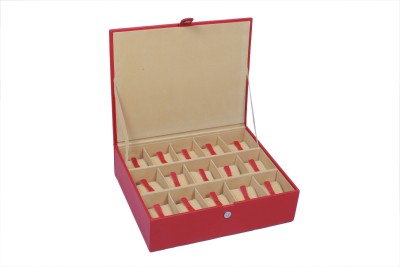 Ystore YWB35RD Watch Box(Red, Holds 15 Watches)   Watches  (Y Store)